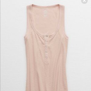 Aerie Gamechanger Henley Tank (Naive Pink)